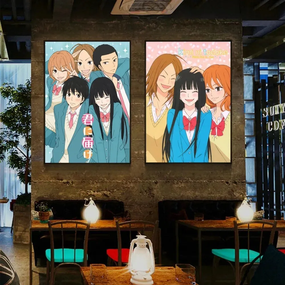 1 Piece Anime Kimi Ni Todoke From Me To You Poster Sticker Art Wall Mural