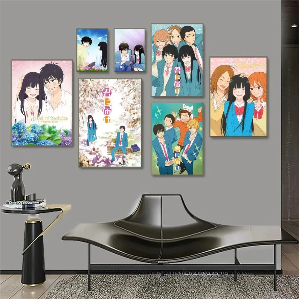 1 Piece Anime Kimi Ni Todoke From Me To You Poster Sticker Art Wall Mural