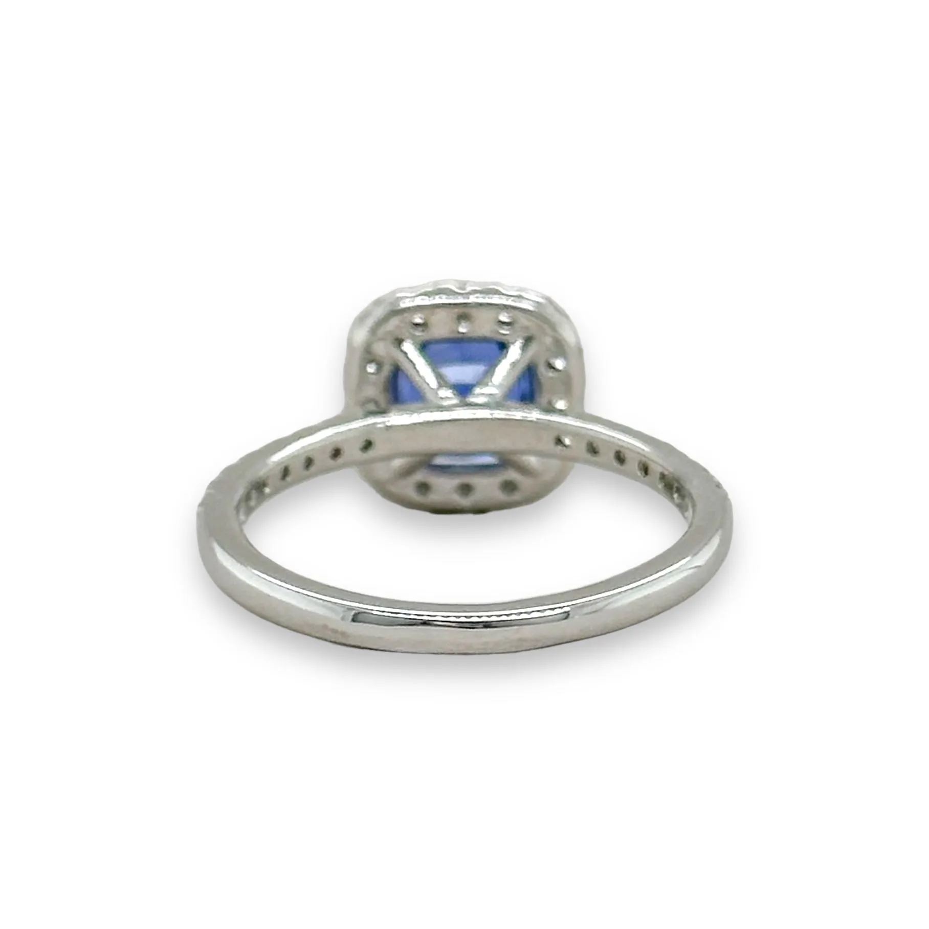 14K W Gold 1.46ctw Sapphire and 0.45ctw Diamond Ring GIA 6237112833