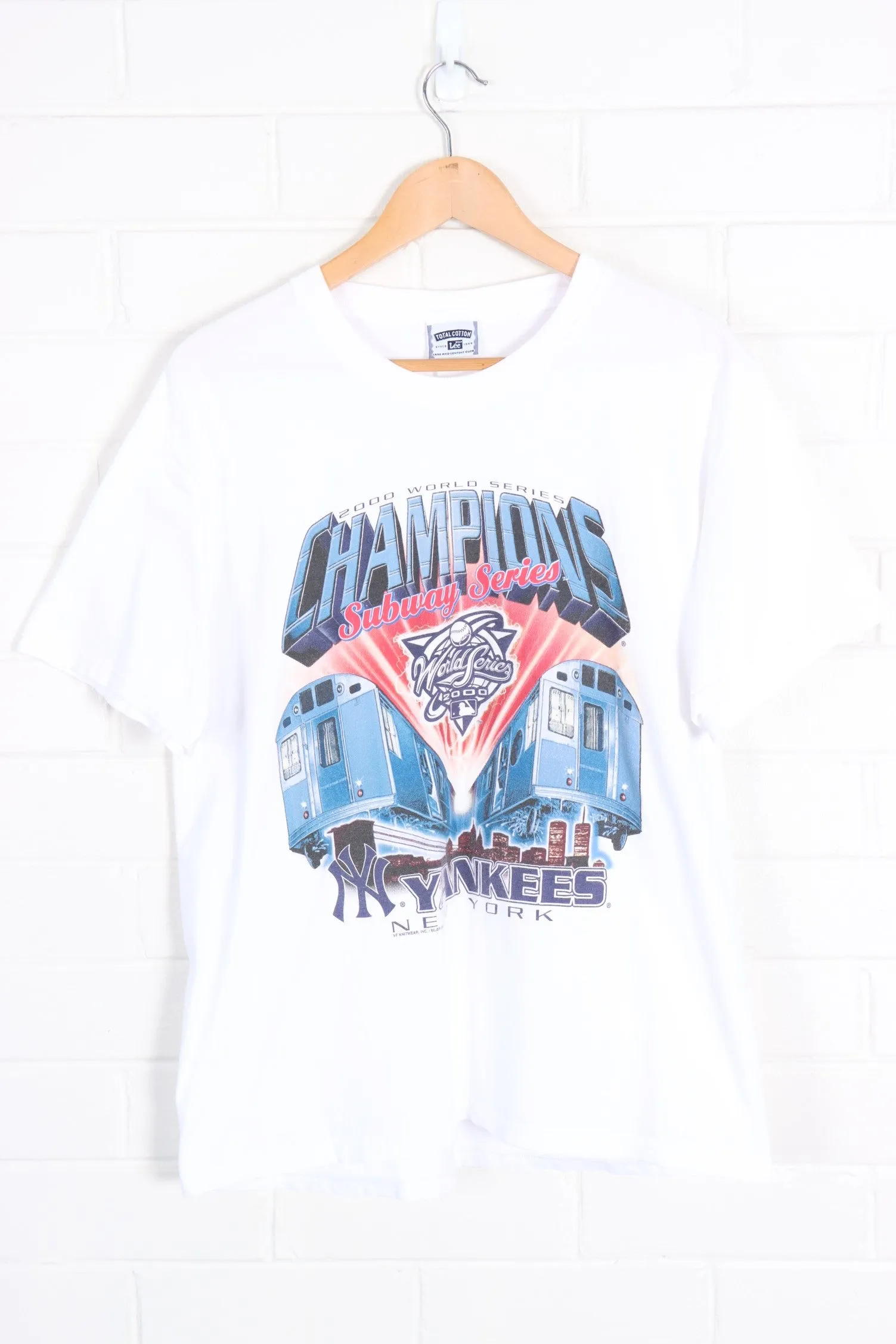 2000 LEE Yankees MLB New York World Series Subway Print Tee (L)