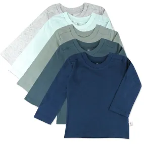 5-Pack Organic Cotton Long Sleeve T-Shirts