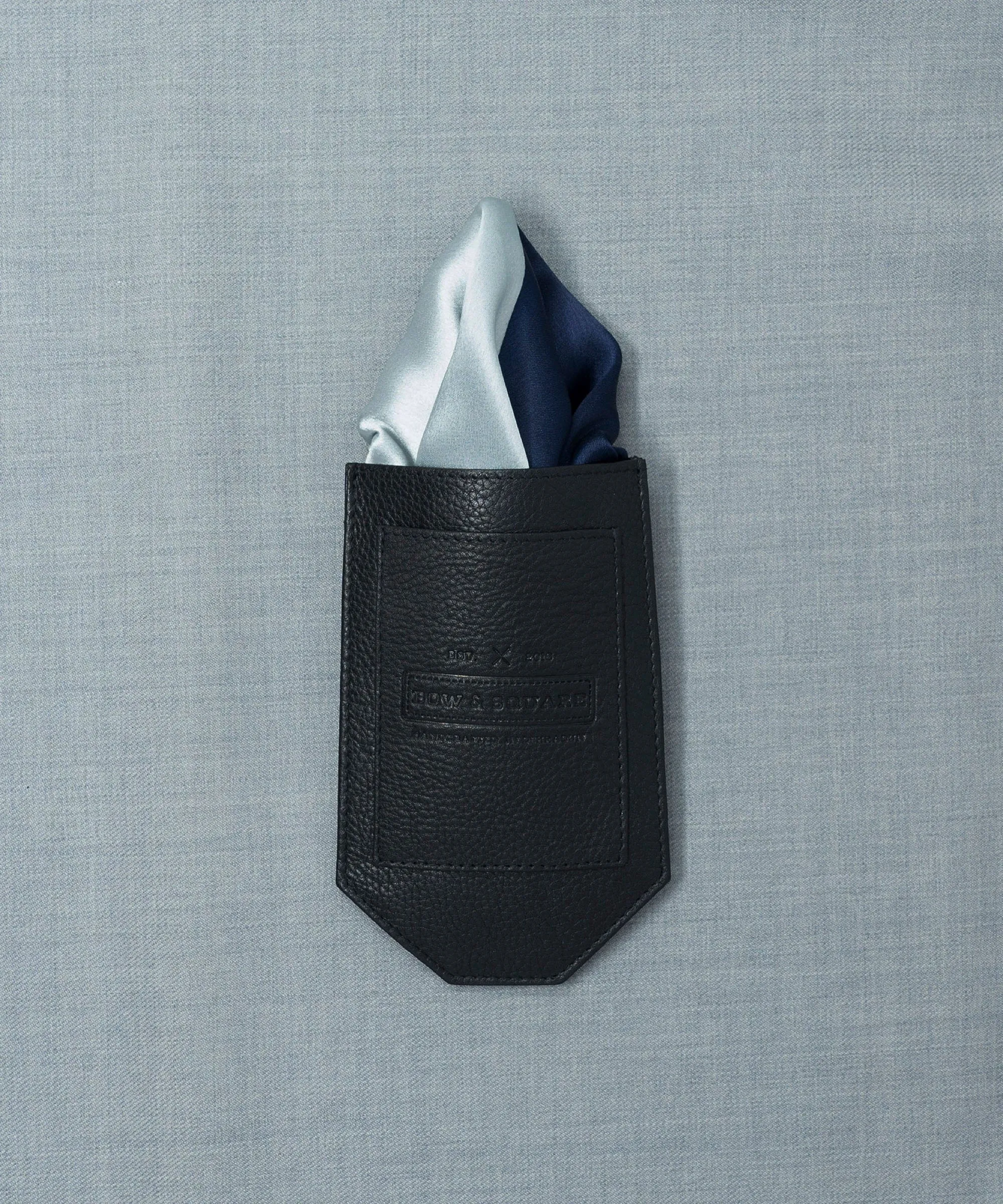 After 8 Blue Pocket Square