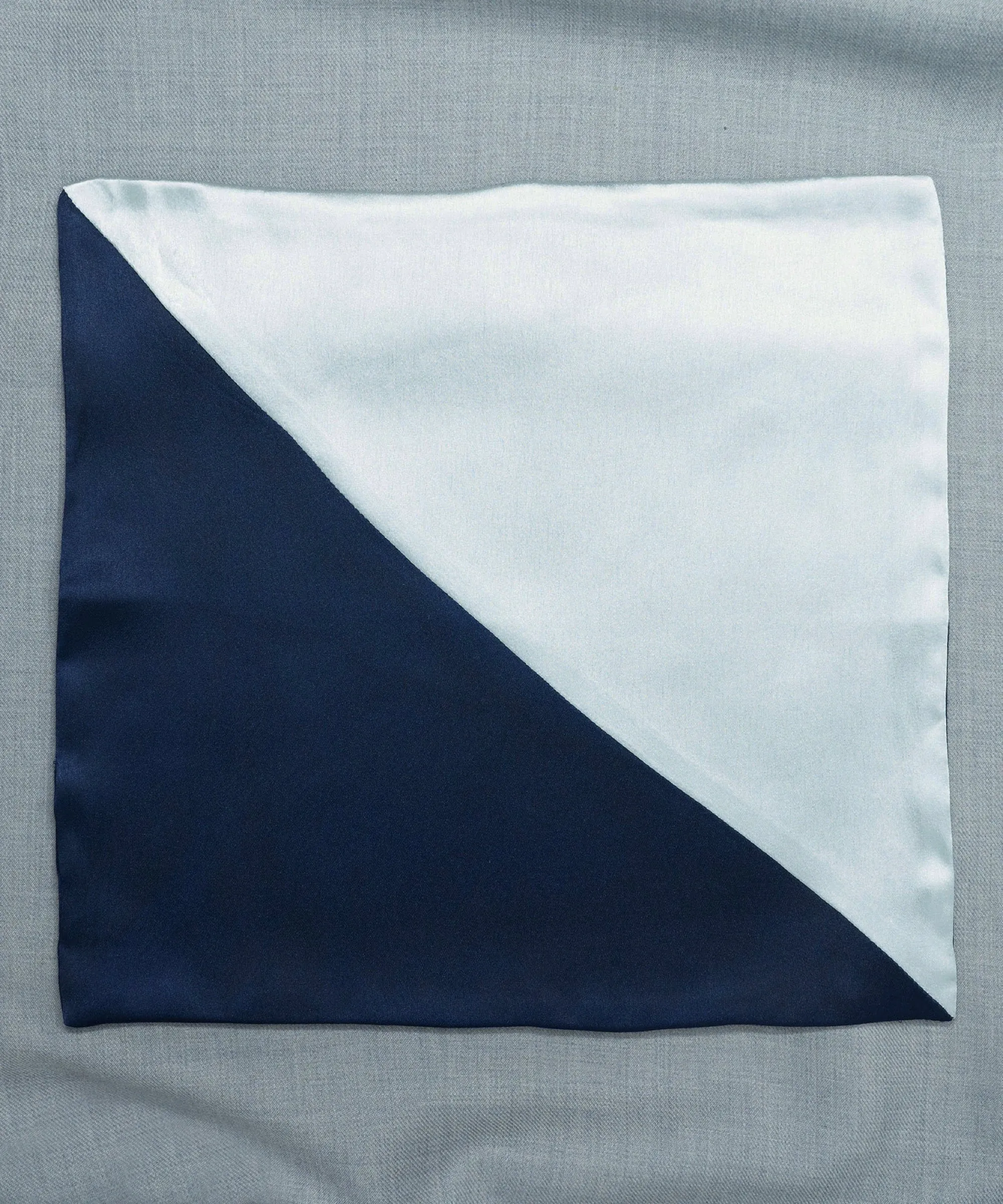 After 8 Blue Pocket Square