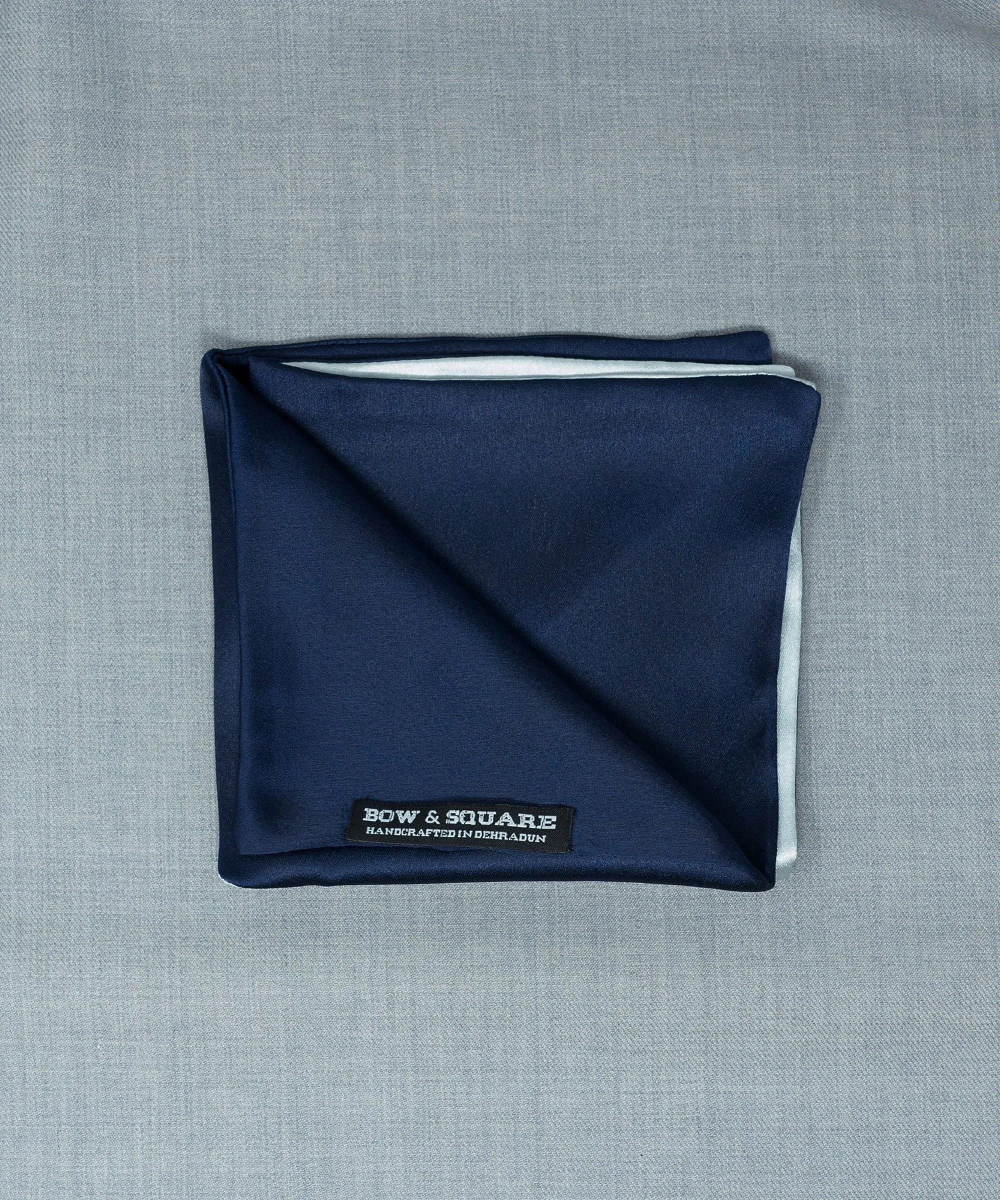 After 8 Blue Pocket Square