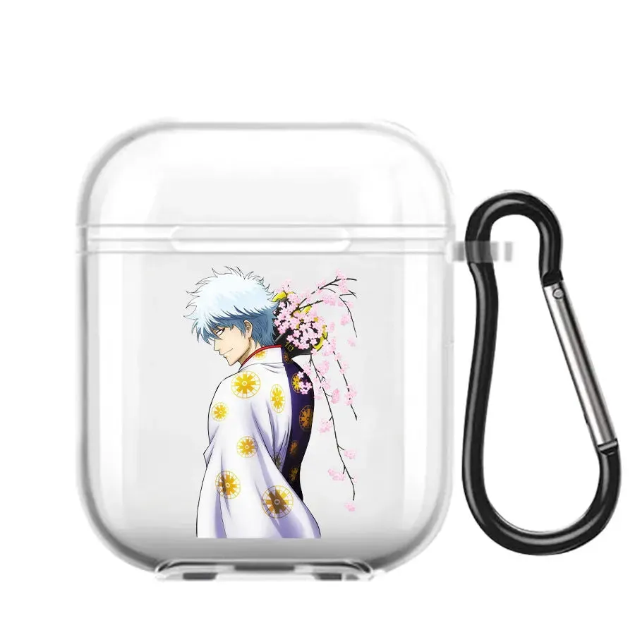 Animie Gintama Sakata Gintoki Kagura Earphone Case For AirPods 1 2 3 Pro Clear Soft silicone wireless Bluetooth headphone case