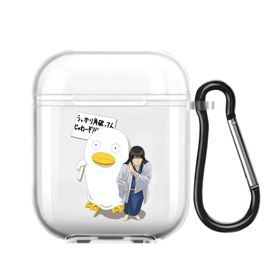 Animie Gintama Sakata Gintoki Kagura Earphone Case For AirPods 1 2 3 Pro Clear Soft silicone wireless Bluetooth headphone case