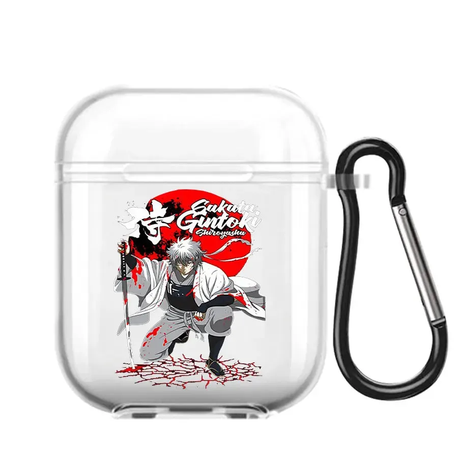 Animie Gintama Sakata Gintoki Kagura Earphone Case For AirPods 1 2 3 Pro Clear Soft silicone wireless Bluetooth headphone case