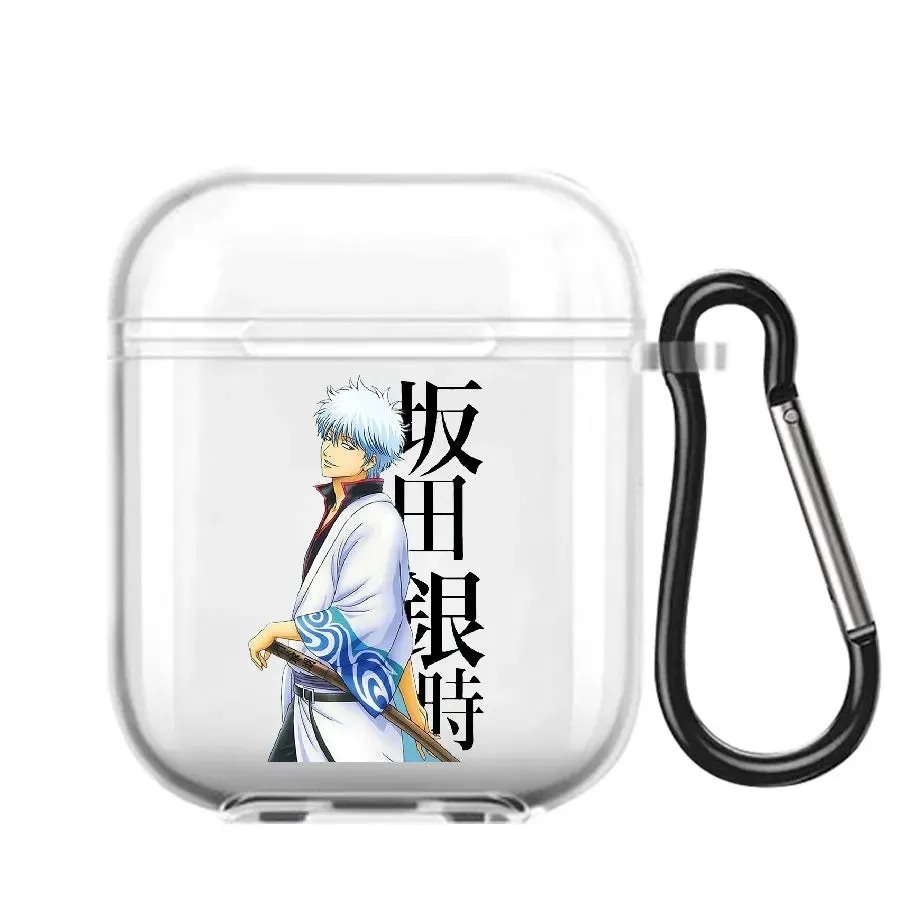 Animie Gintama Sakata Gintoki Kagura Earphone Case For AirPods 1 2 3 Pro Clear Soft silicone wireless Bluetooth headphone case