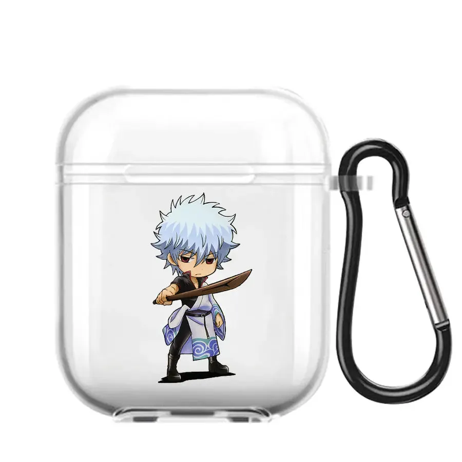 Animie Gintama Sakata Gintoki Kagura Earphone Case For AirPods 1 2 3 Pro Clear Soft silicone wireless Bluetooth headphone case