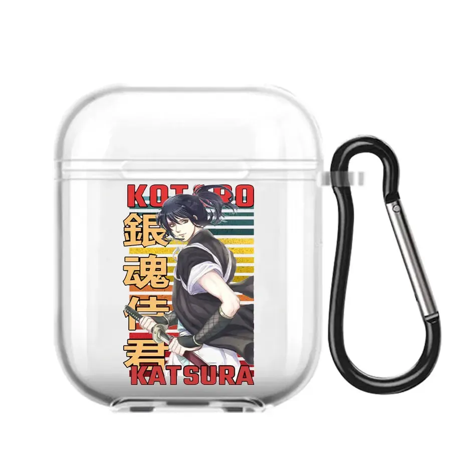 Animie Gintama Sakata Gintoki Kagura Earphone Case For AirPods 1 2 3 Pro Clear Soft silicone wireless Bluetooth headphone case