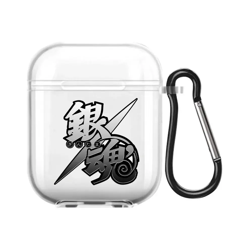 Animie Gintama Sakata Gintoki Kagura Earphone Case For AirPods 1 2 3 Pro Clear Soft silicone wireless Bluetooth headphone case