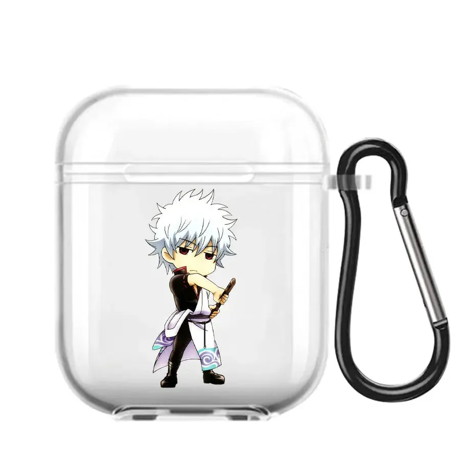 Animie Gintama Sakata Gintoki Kagura Earphone Case For AirPods 1 2 3 Pro Clear Soft silicone wireless Bluetooth headphone case