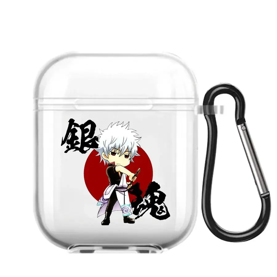 Animie Gintama Sakata Gintoki Kagura Earphone Case For AirPods 1 2 3 Pro Clear Soft silicone wireless Bluetooth headphone case