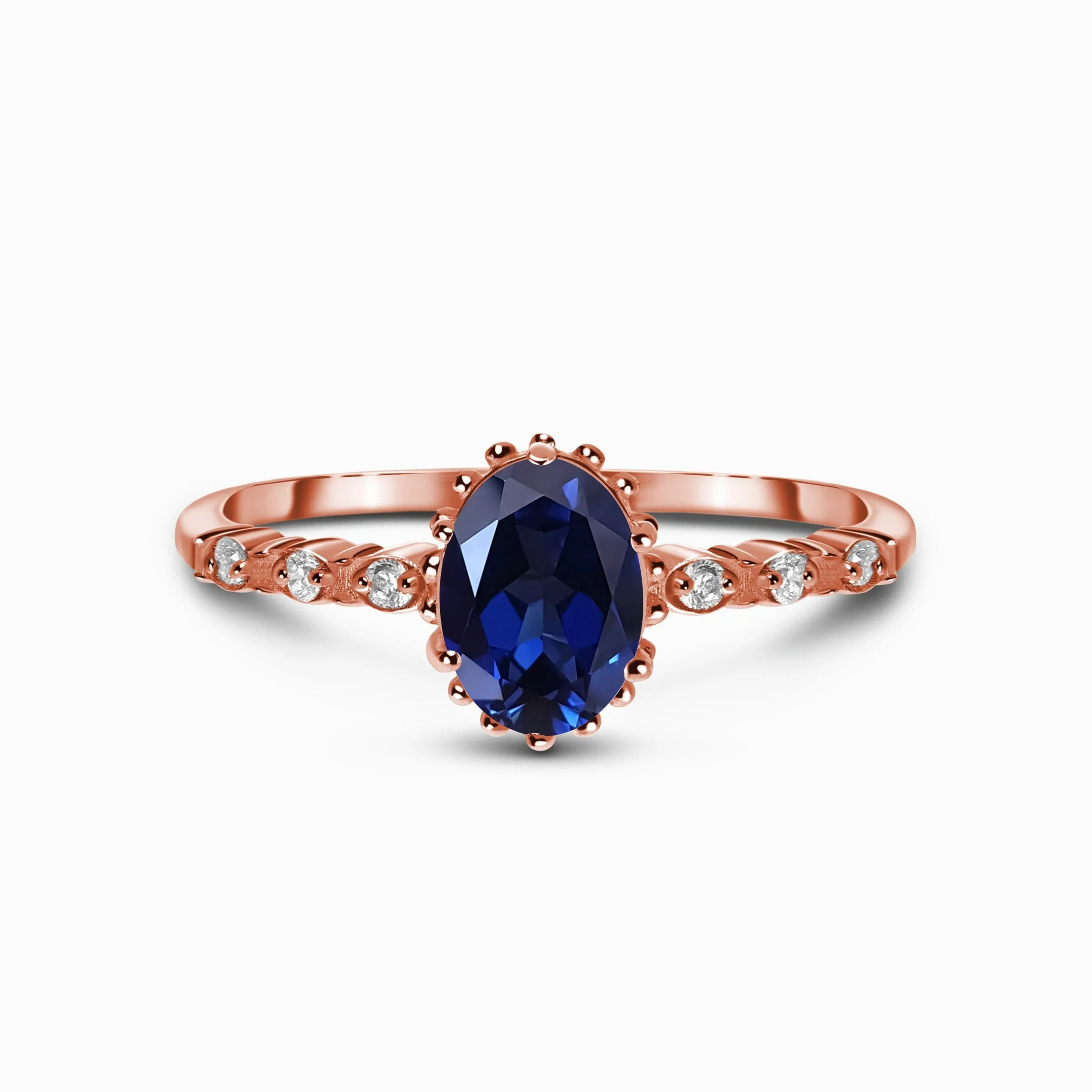 Blue Sapphire Ring - Above Clouds