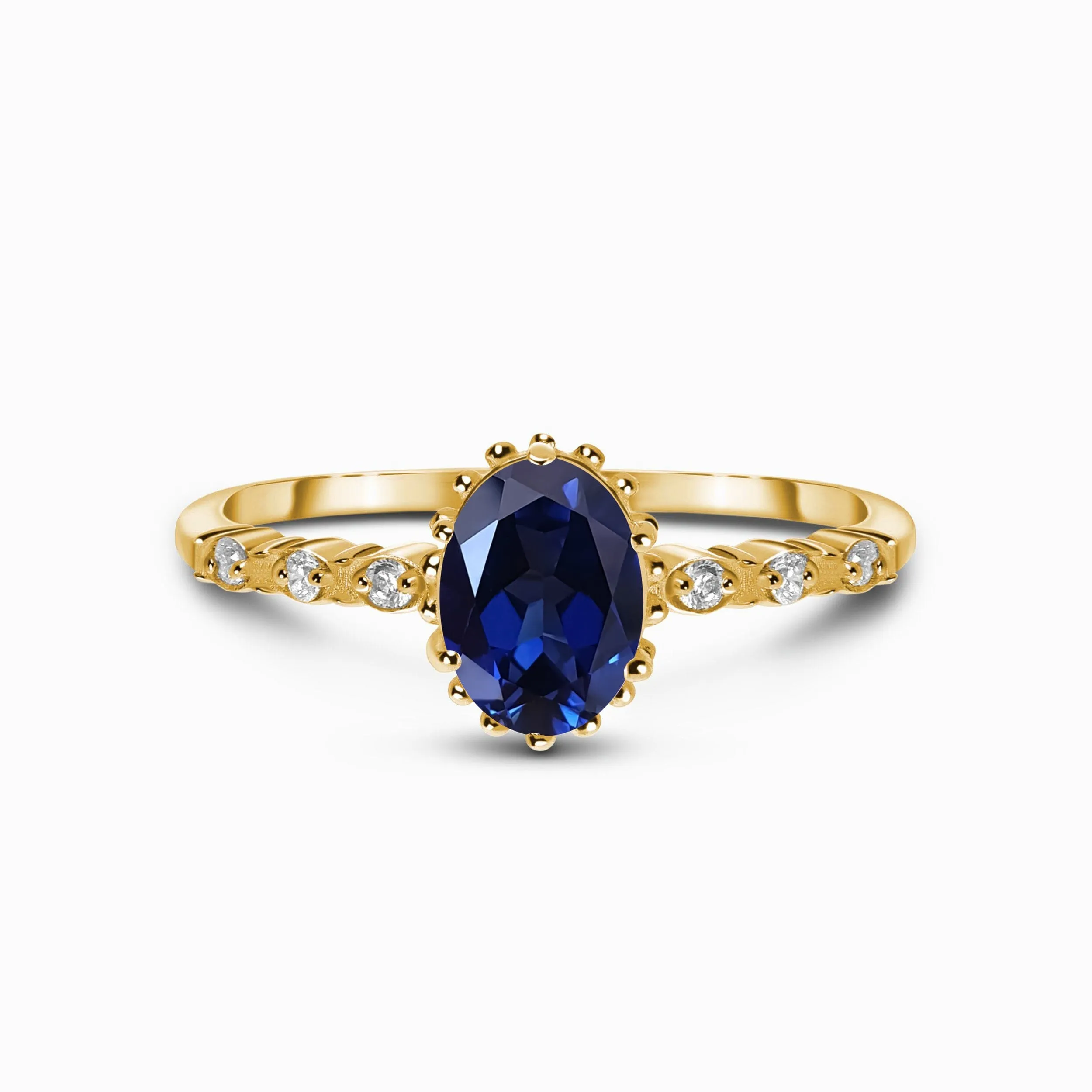 Blue Sapphire Ring - Above Clouds