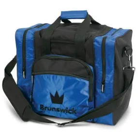 Brunswick Edge Single Tote Blue Bowling Bag