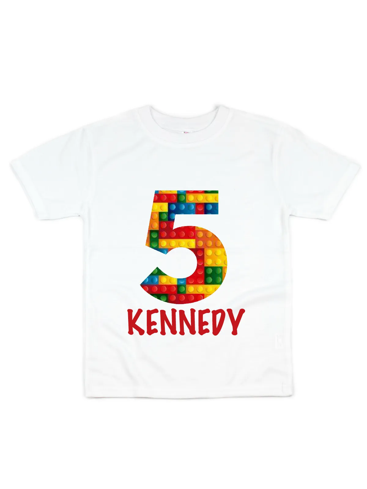 Building Blocks Kids Shirt - Black, Red, & White