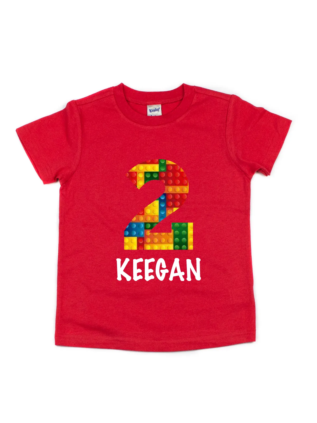 Building Blocks Kids Shirt - Black, Red, & White