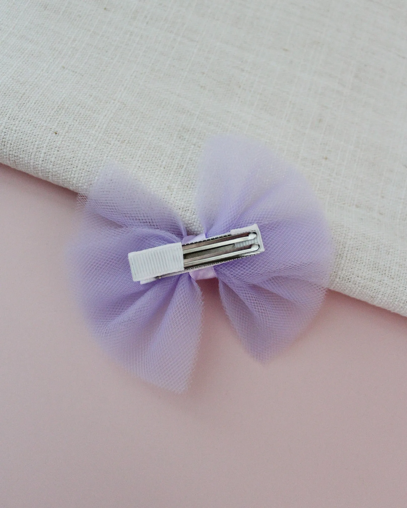 Butterfly Tulle Bow Hair Clips or Shoe Clips - Purple