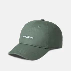 Carhartt WIP - Canvas Script Cap - Park / White