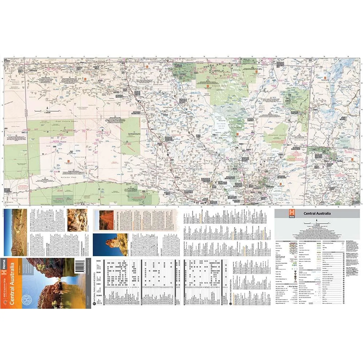 Central Australia Map - 11th Edition