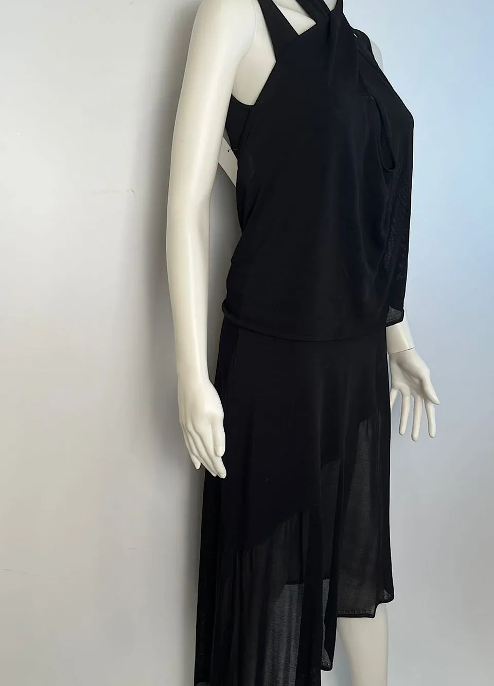 Chanel 02C 2002 Cruise Resort 2 pc Black Dress FR 38 US 4/6