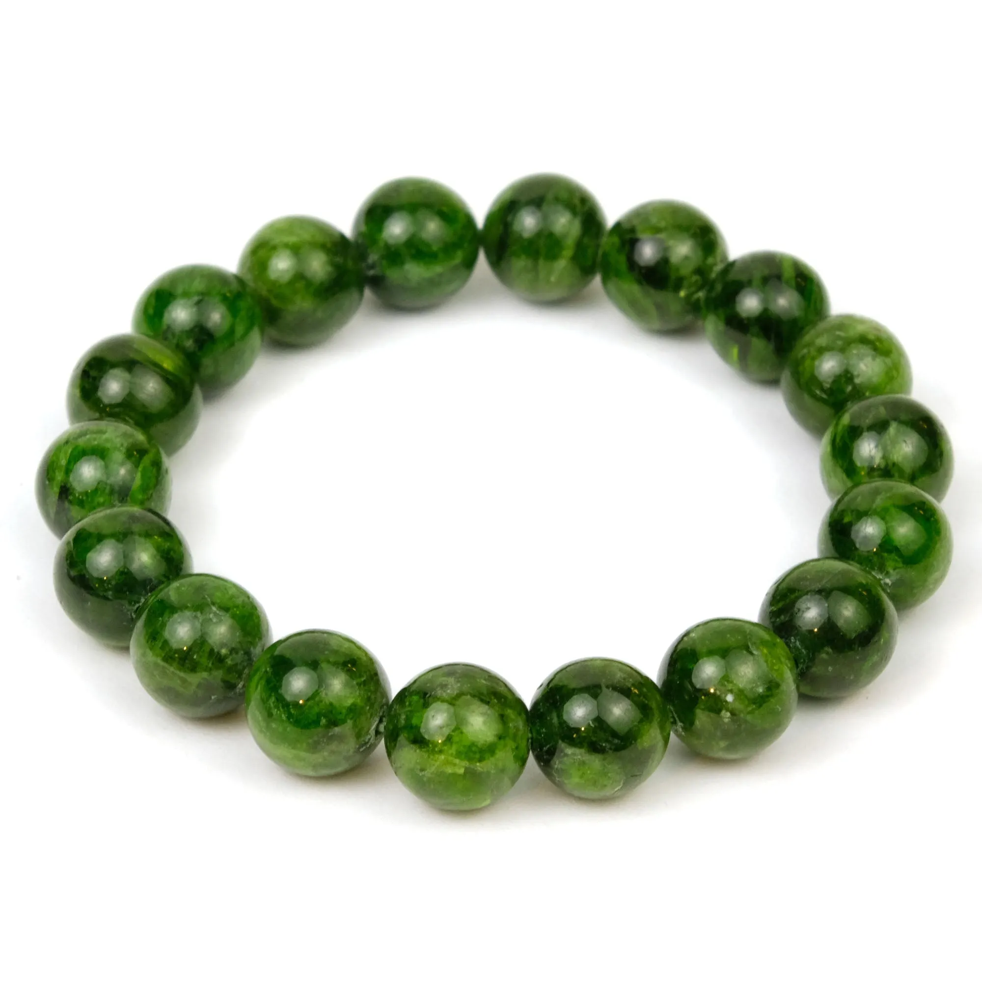 Chromium Diopside Stretch Bracelet 10mm