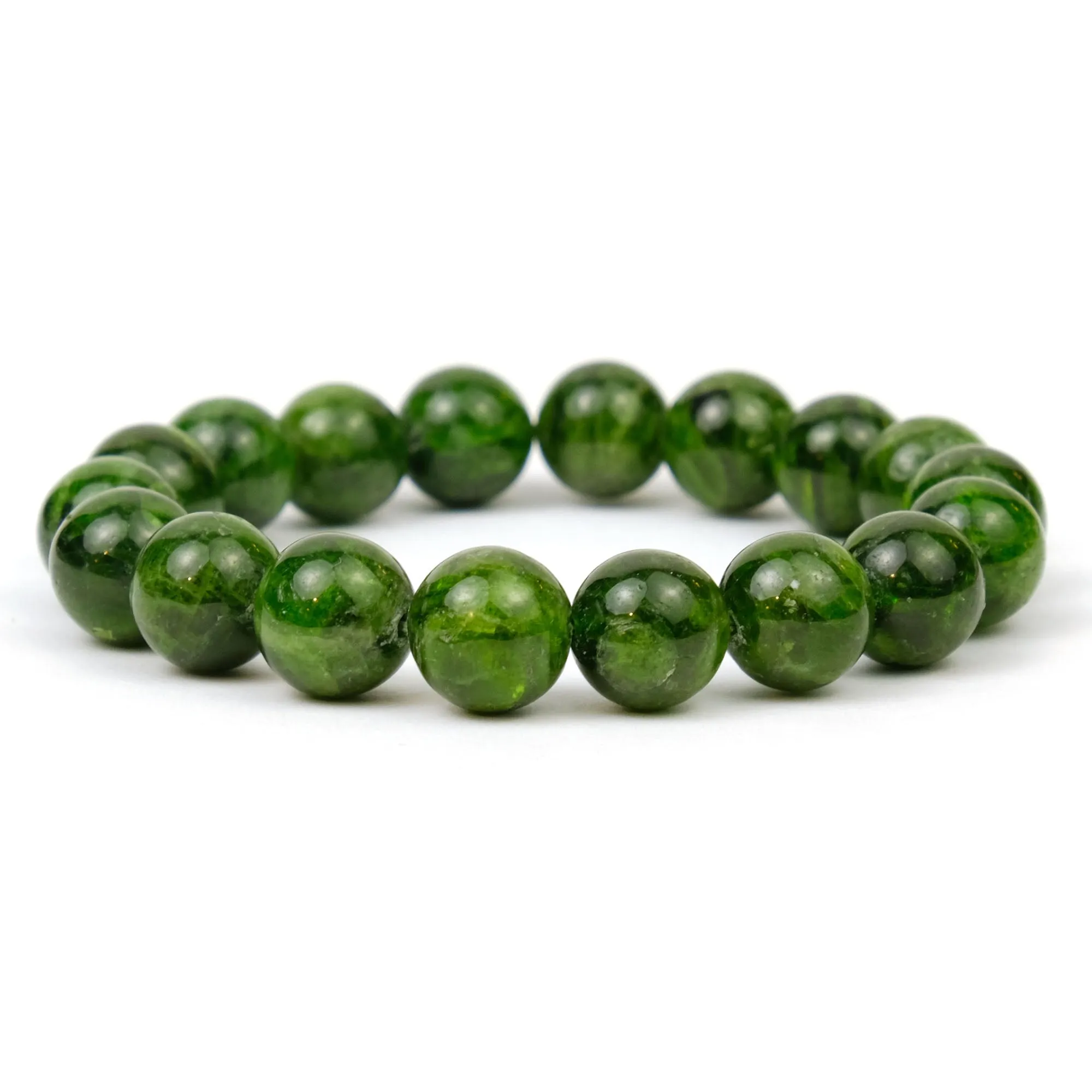 Chromium Diopside Stretch Bracelet 10mm