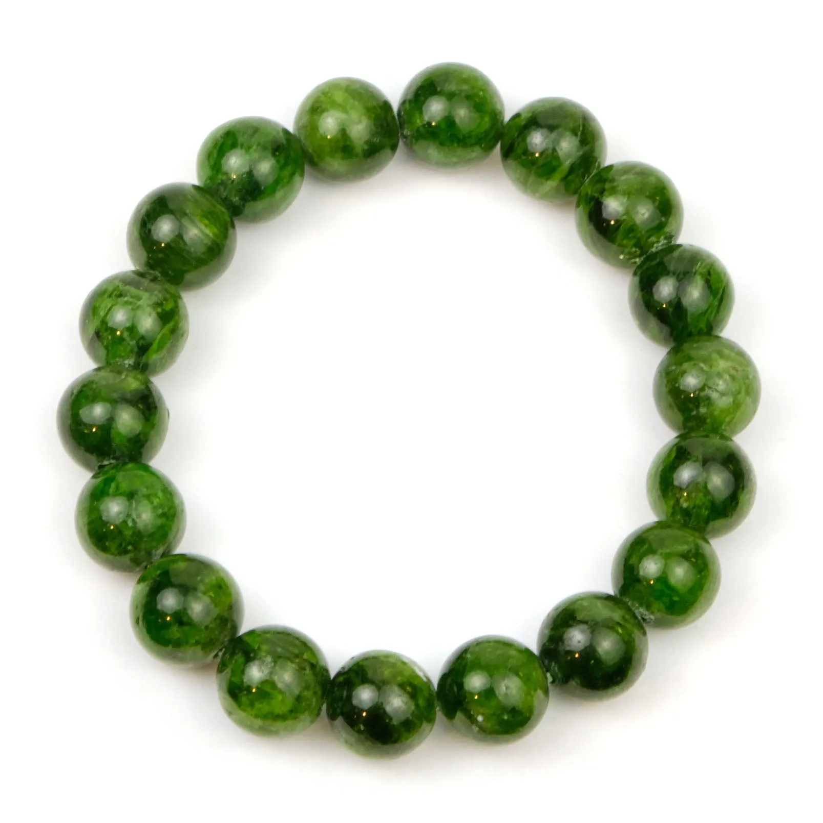 Chromium Diopside Stretch Bracelet 10mm