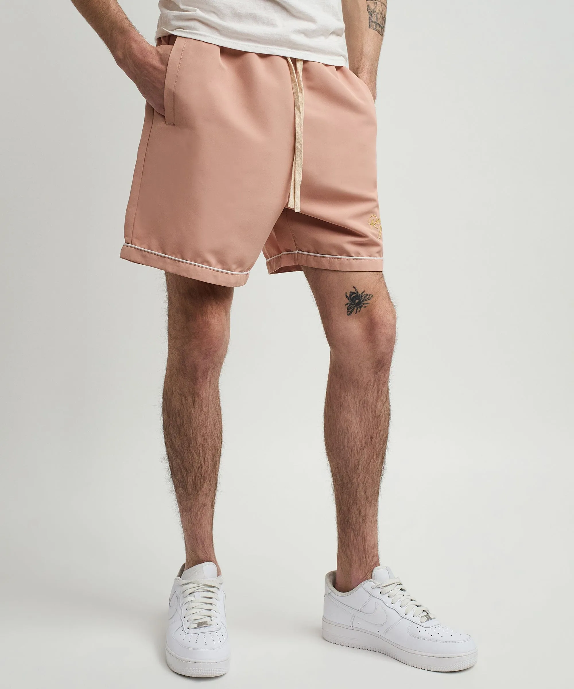 Clubmaster Embroidered Shorts - Sand