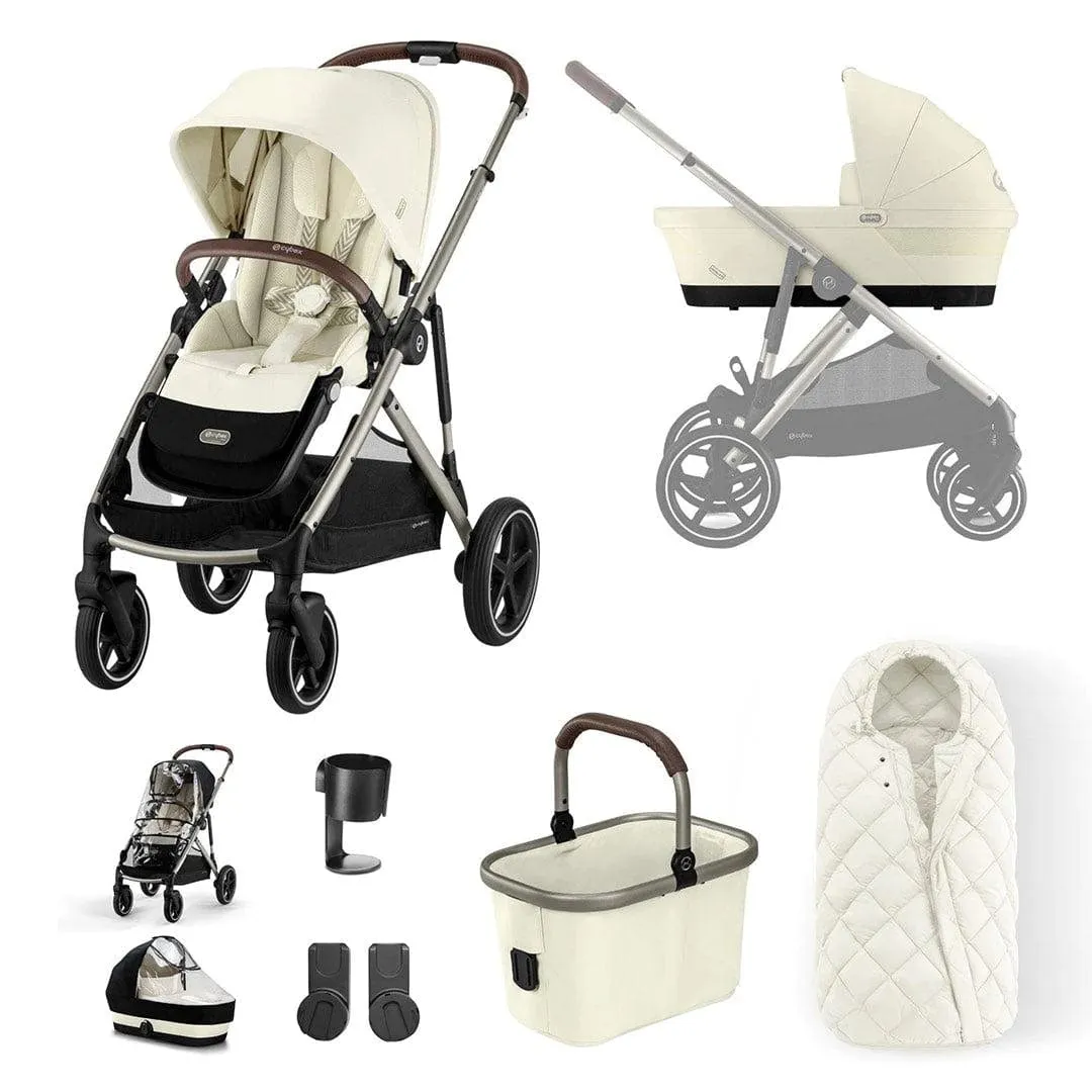 Cybex Gazelle S Essential Bundle - Taupe / Seashell Beige