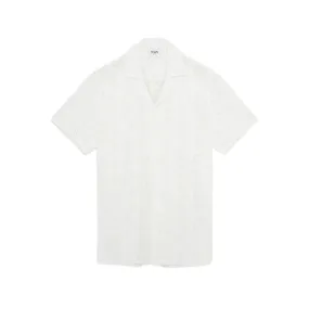 Didcot SS Shirt Geo Lace White