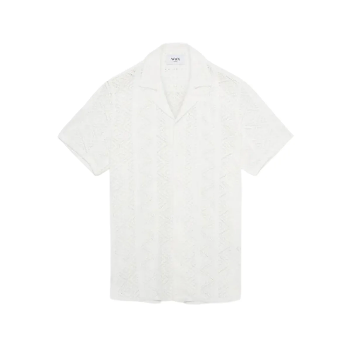 Didcot SS Shirt Geo Lace White