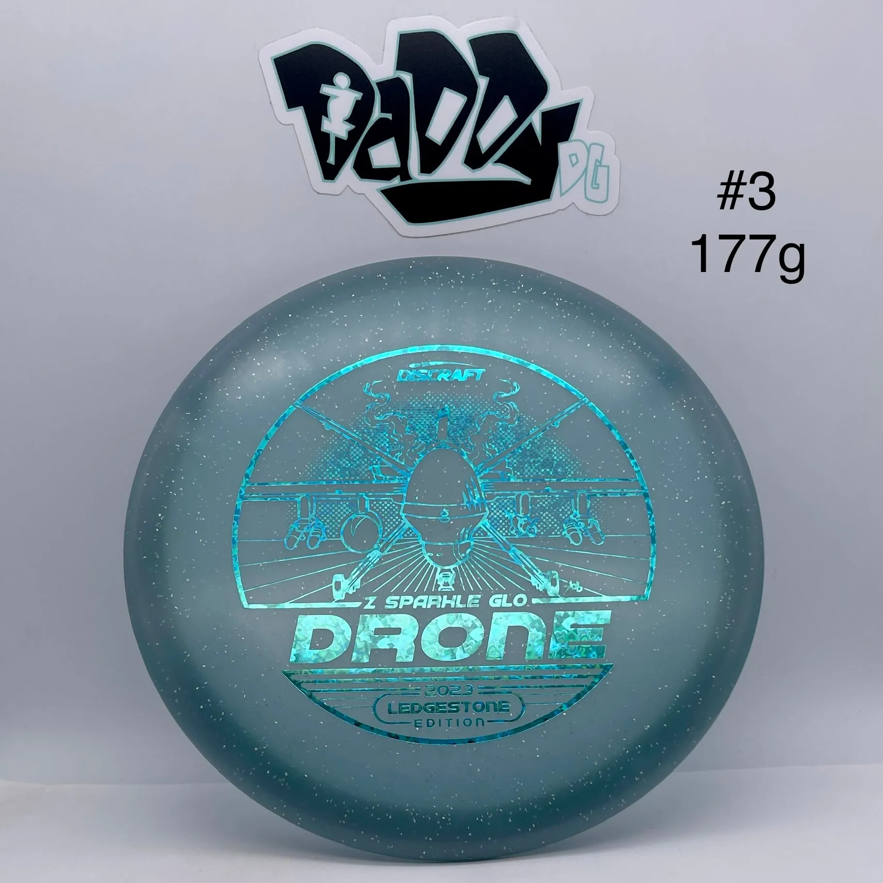 Discraft Z Sparkle Glo Drone 2023 Ledgestone Edition Midrange