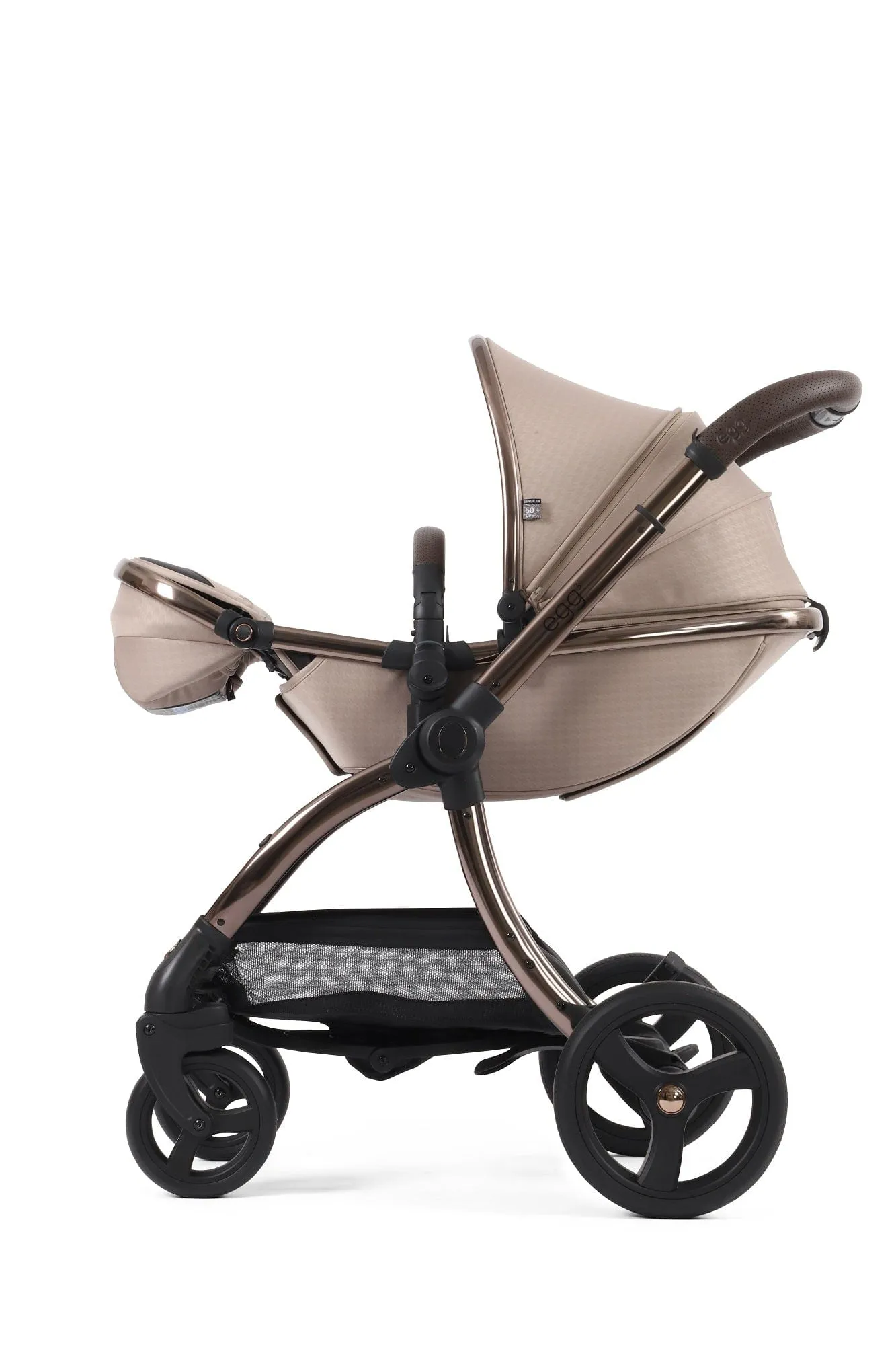 Egg 3 Stroller and Carrycot - Houndstooth Almond