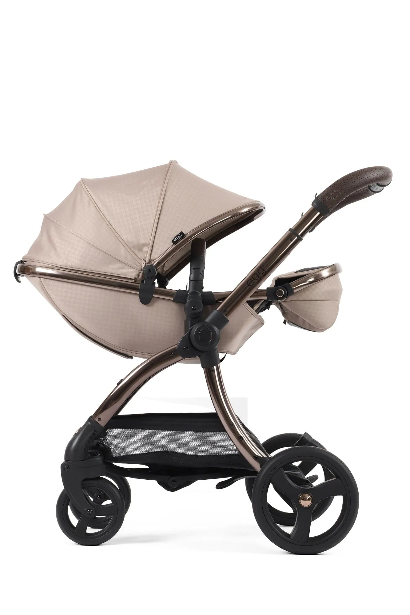 Egg 3 Stroller and Carrycot - Houndstooth Almond