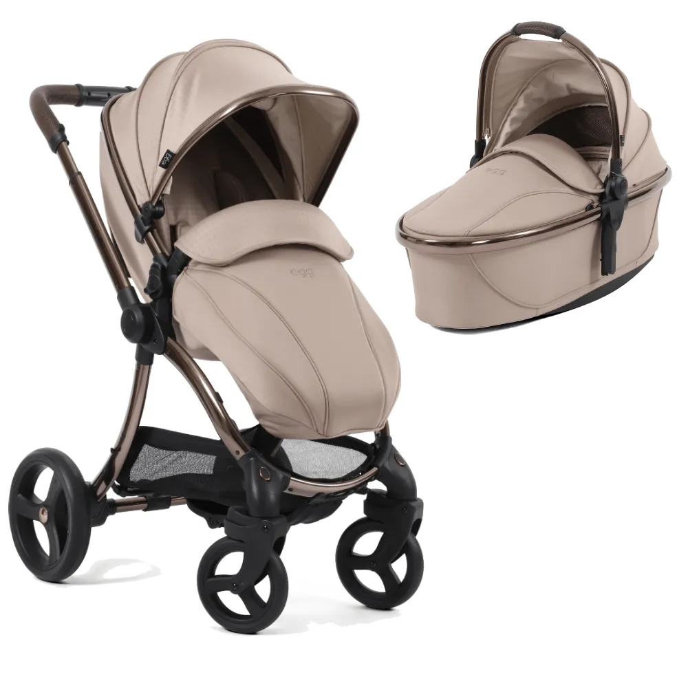 Egg 3 Stroller and Carrycot - Houndstooth Almond