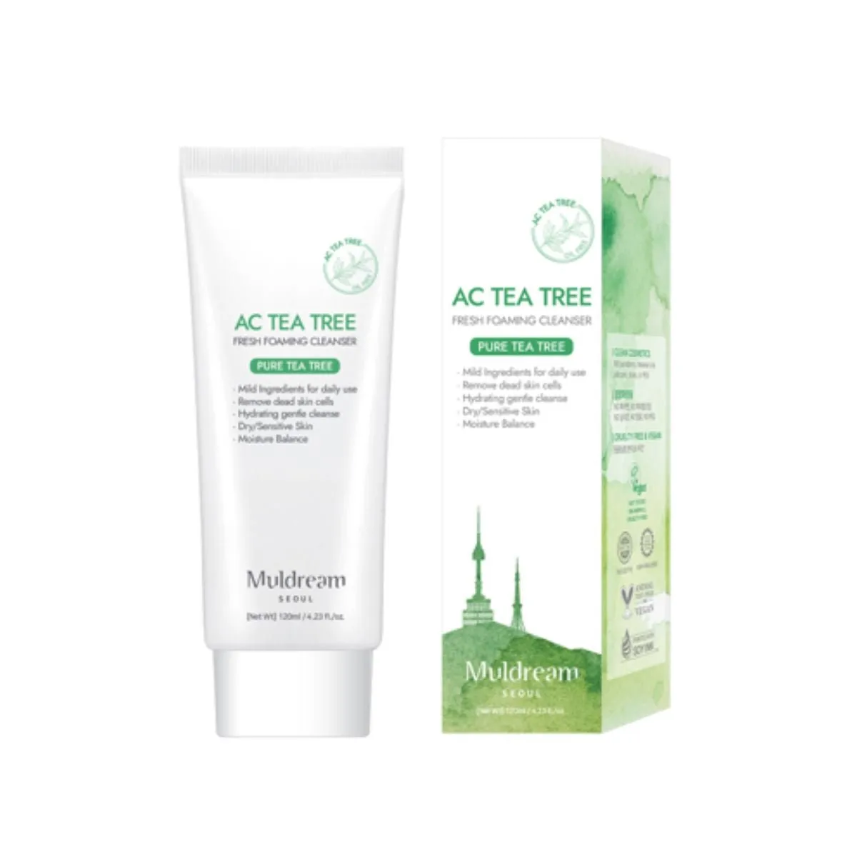 Espuma limpiadora Muldream AC Tea Tree Fresh Foaming Cleanser 120ml