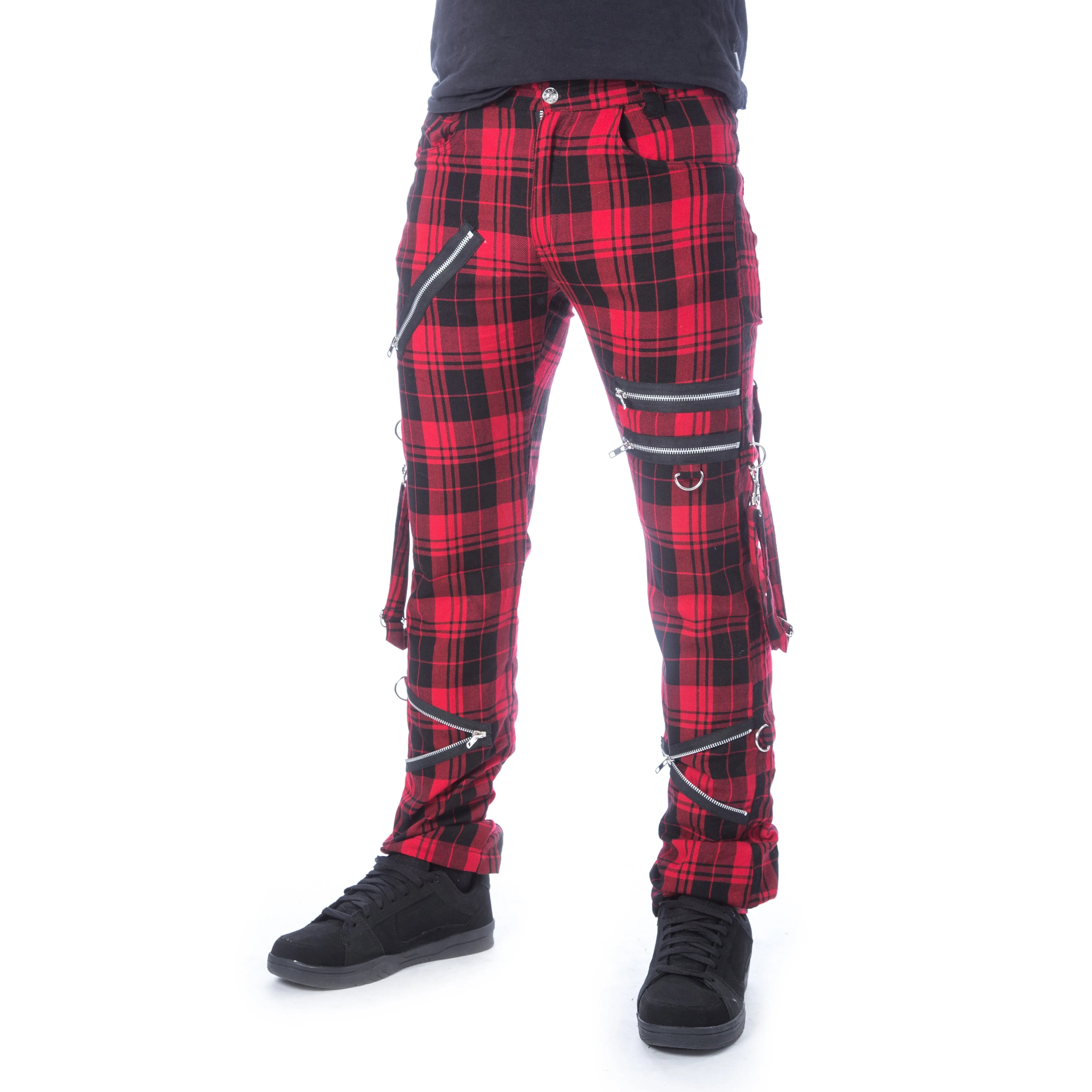 ETIENNE PANTS - RED TARTAN