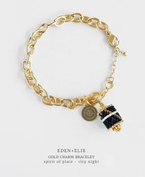 Everyday Gold Charm Bracelet - Spirit of Place City Night