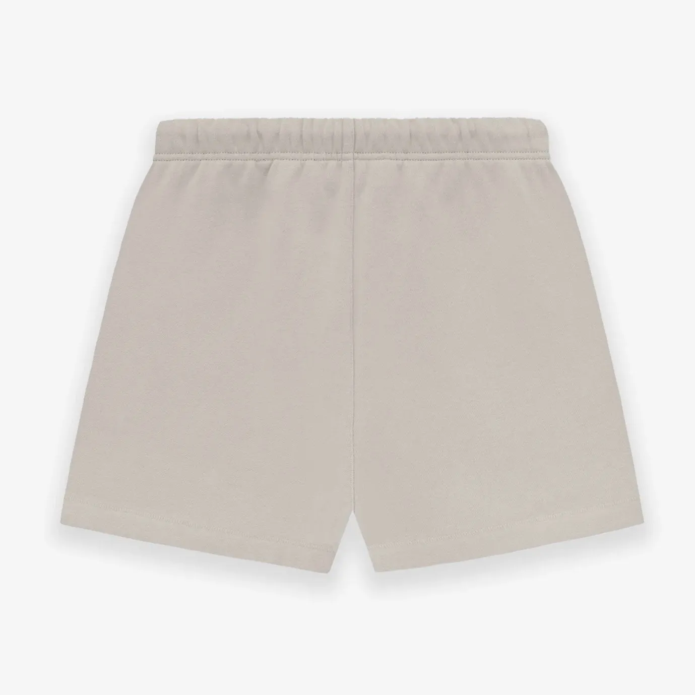 Fear of God Essentials Applique Logo Shorts Silver Cloud