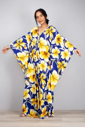 Floral Kaftan Frock Dress