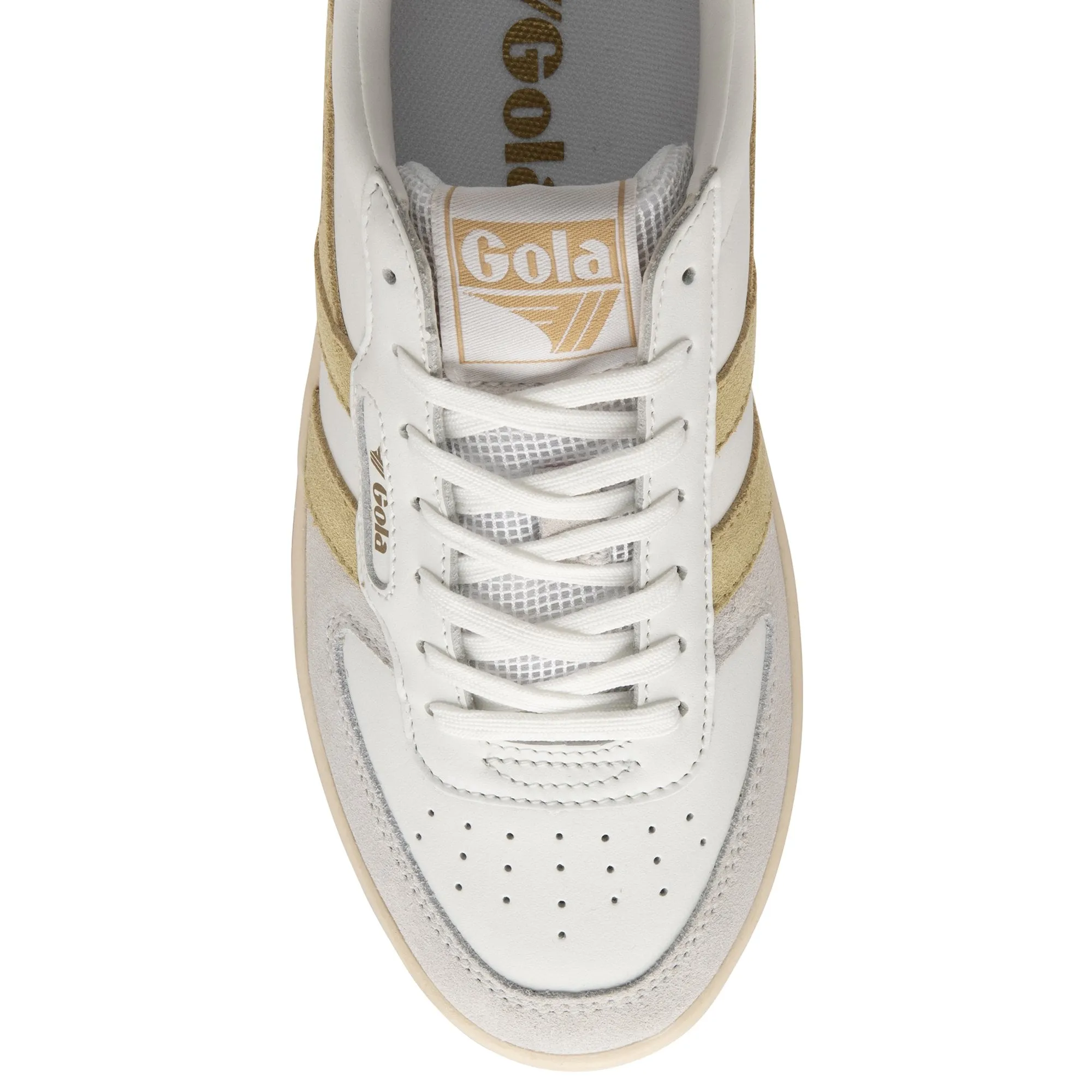 GOLA HAWK Blanc CItron Sneakers Baskets adultes