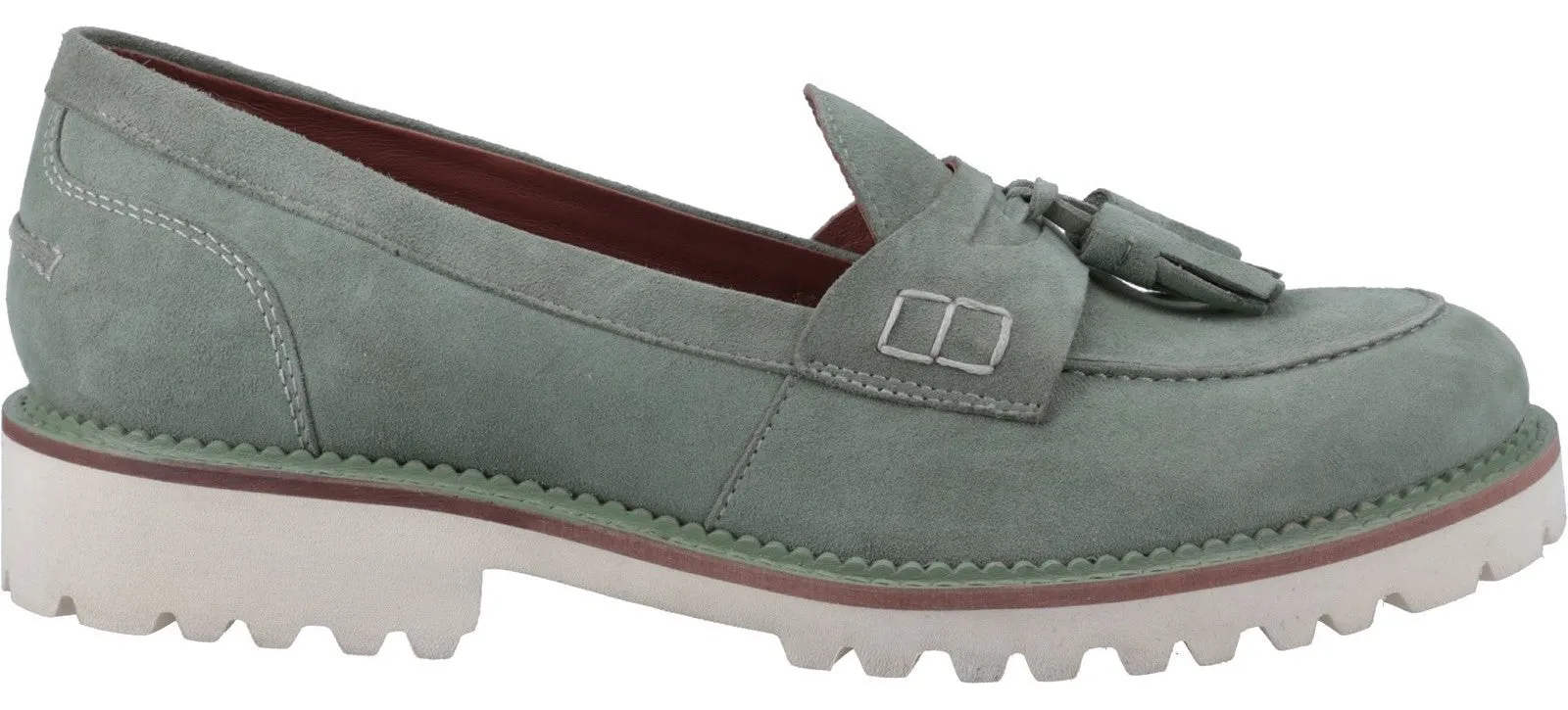 Hush Puppies Ginny Womens Suede Leather Loafer