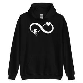 Infinity Heart and Skiing - Unisex Hoodie