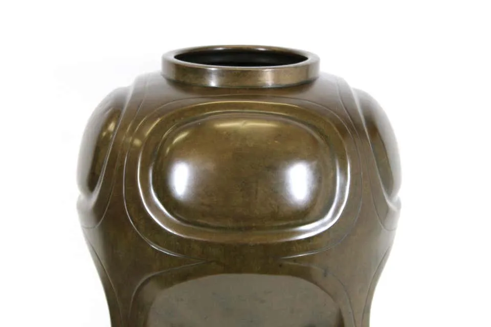 Japanese Art Nouveau Bronze Urn