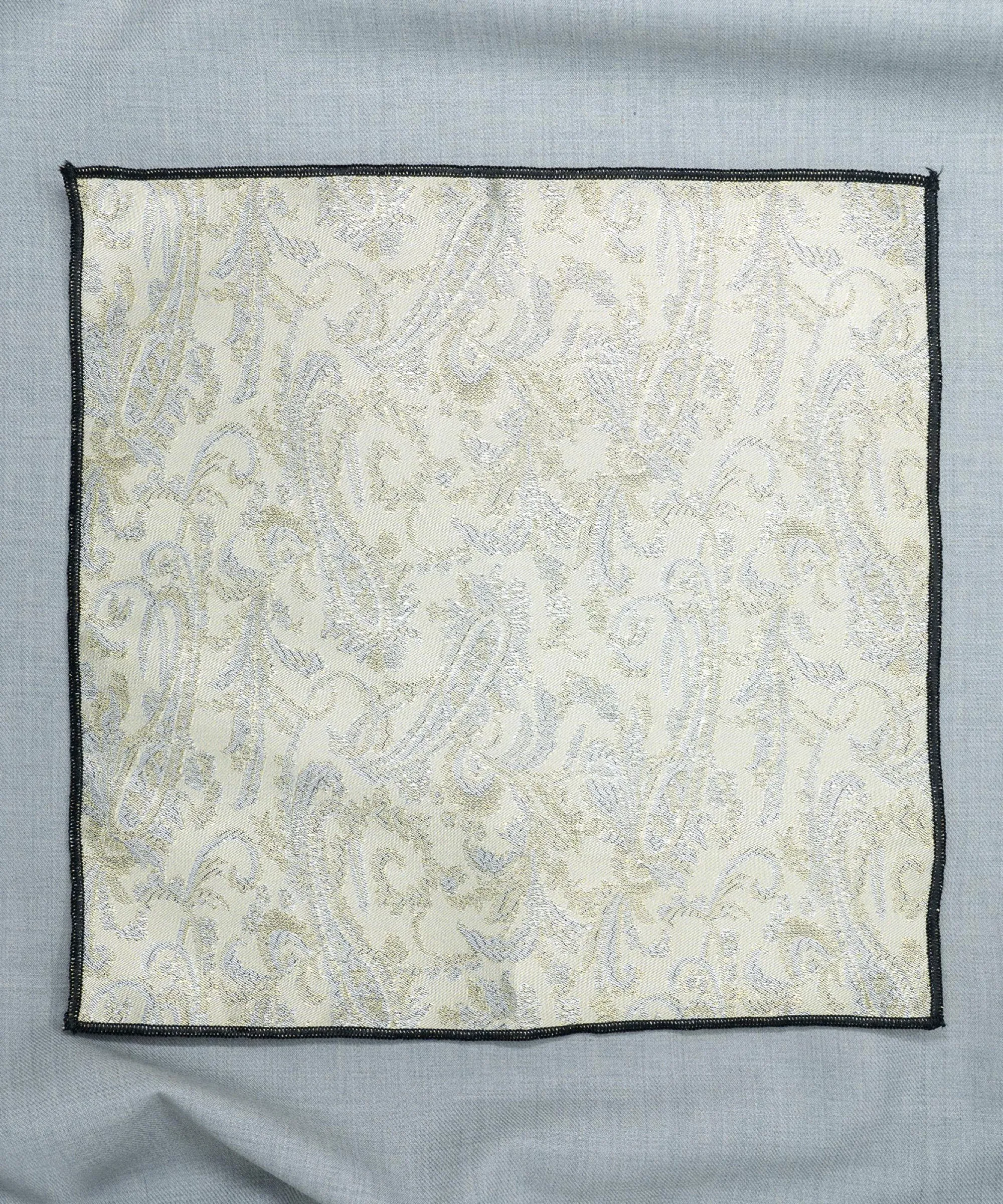 Monochrome Gold Pocket Square