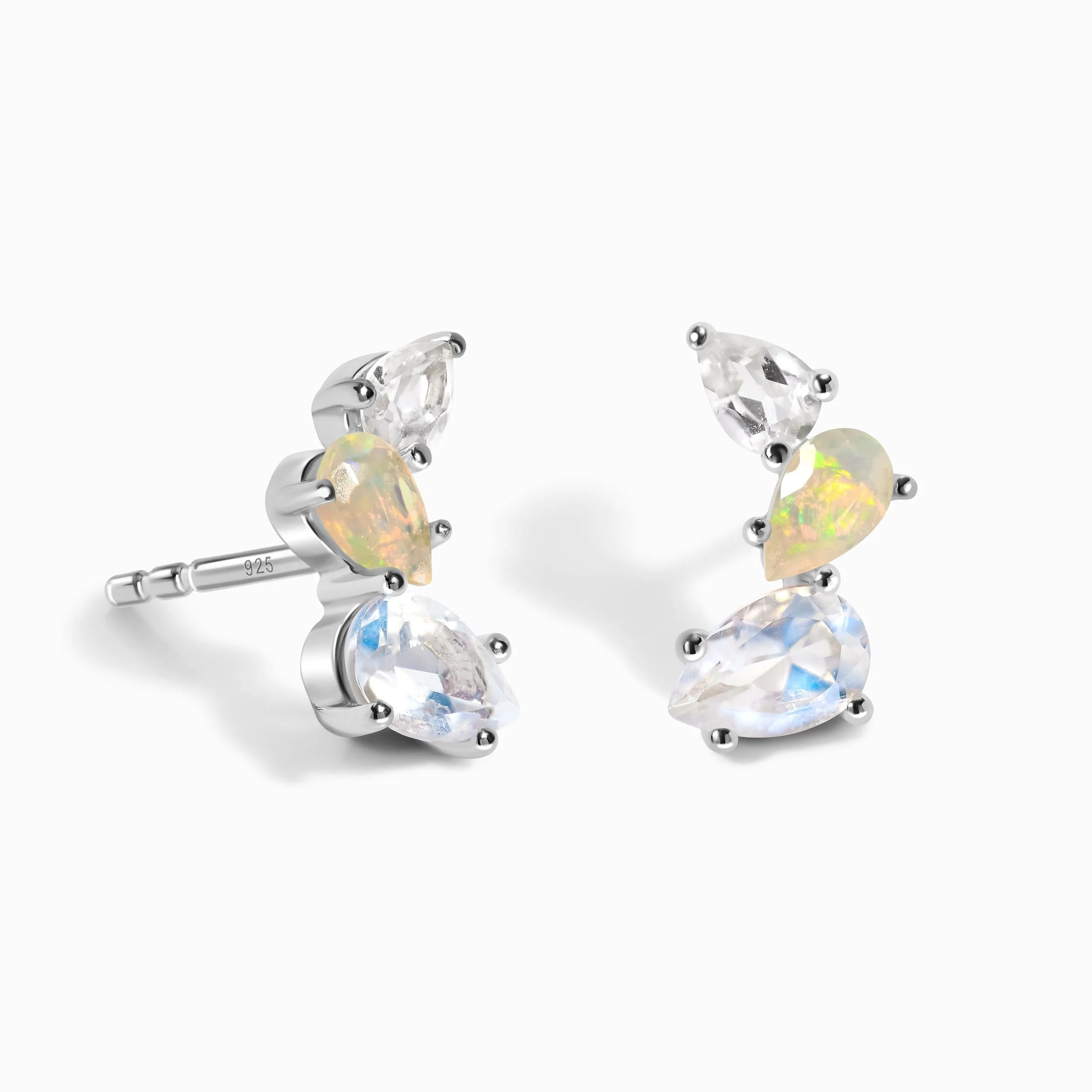 Moonstone Opal Earrings - Aurora