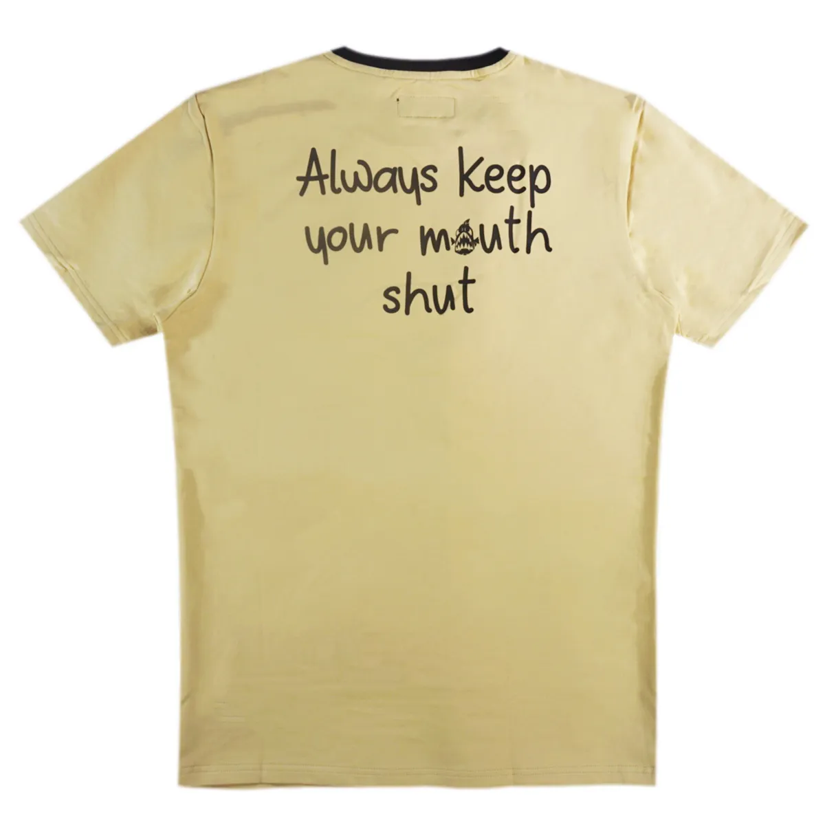 Never Rat Swim With The Fishes Pocket Tee (Chardonnay Khaki) /D17