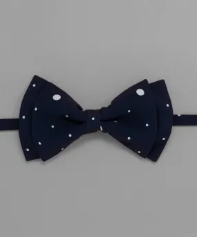 Old School Blue Polka Dot Bowtie